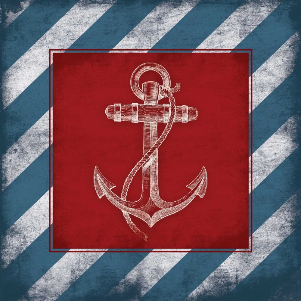 Striped Anchor art print by Jace Grey for $57.95 CAD