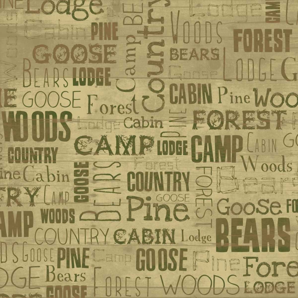 Lodge Typography art print by Jace Grey for $57.95 CAD