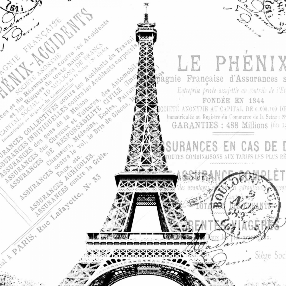 Paris Eiffel art print by Jace Grey for $57.95 CAD
