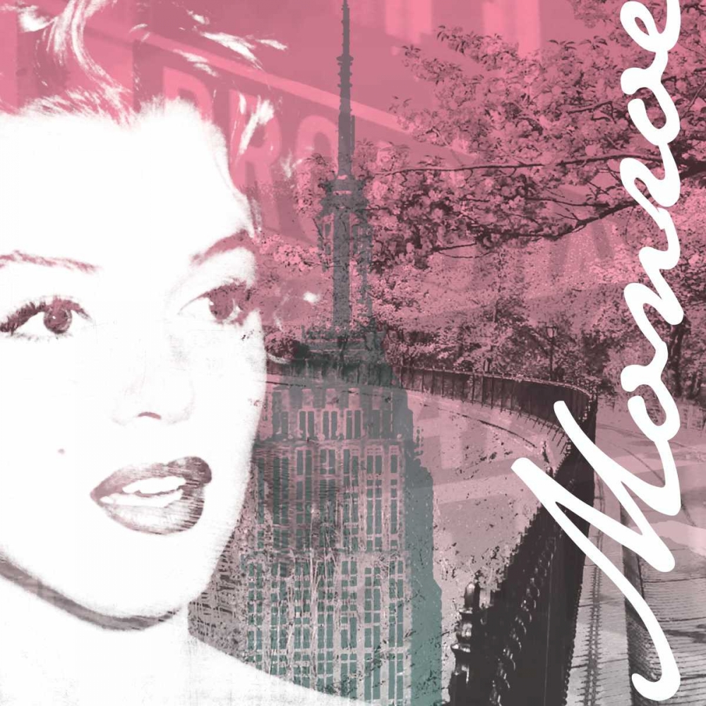 NY Monroe Pink art print by Jace Grey for $57.95 CAD