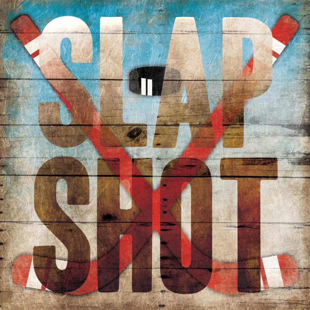 Slap shot art print by Jace Grey for $57.95 CAD