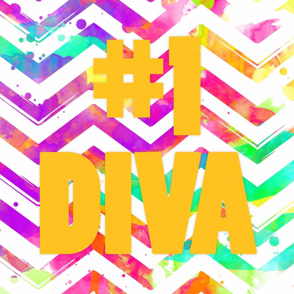 Diva Chevron art print by Jace Grey for $57.95 CAD