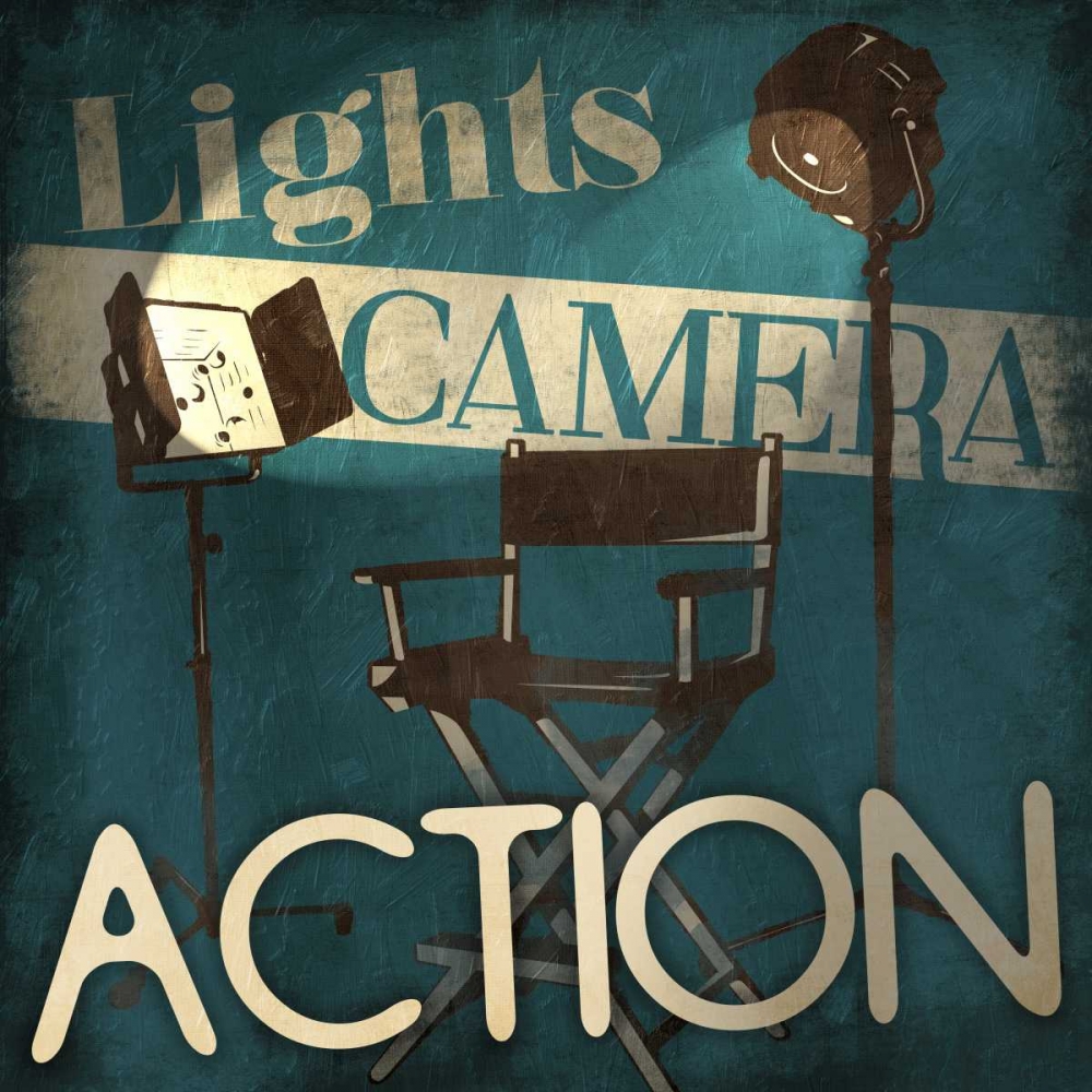 Lights Camera Action art print by Jace Grey for $57.95 CAD