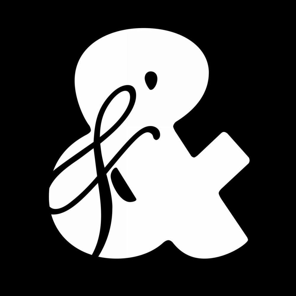 Ampersand Black art print by Jace Grey for $57.95 CAD
