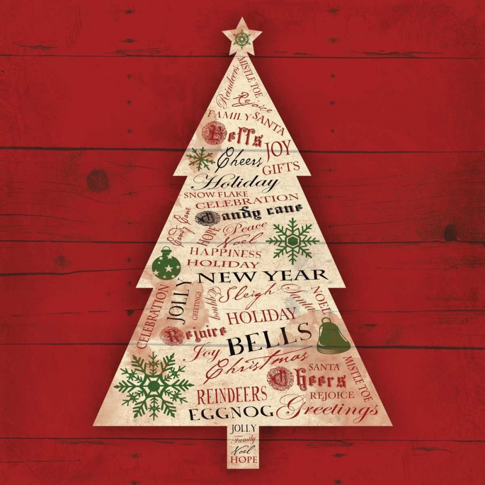 Christmas Tree Type art print by Jace Grey for $57.95 CAD