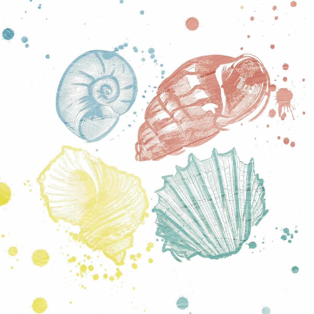 Soft Color Splatter Shells Mate art print by Jace Grey for $57.95 CAD