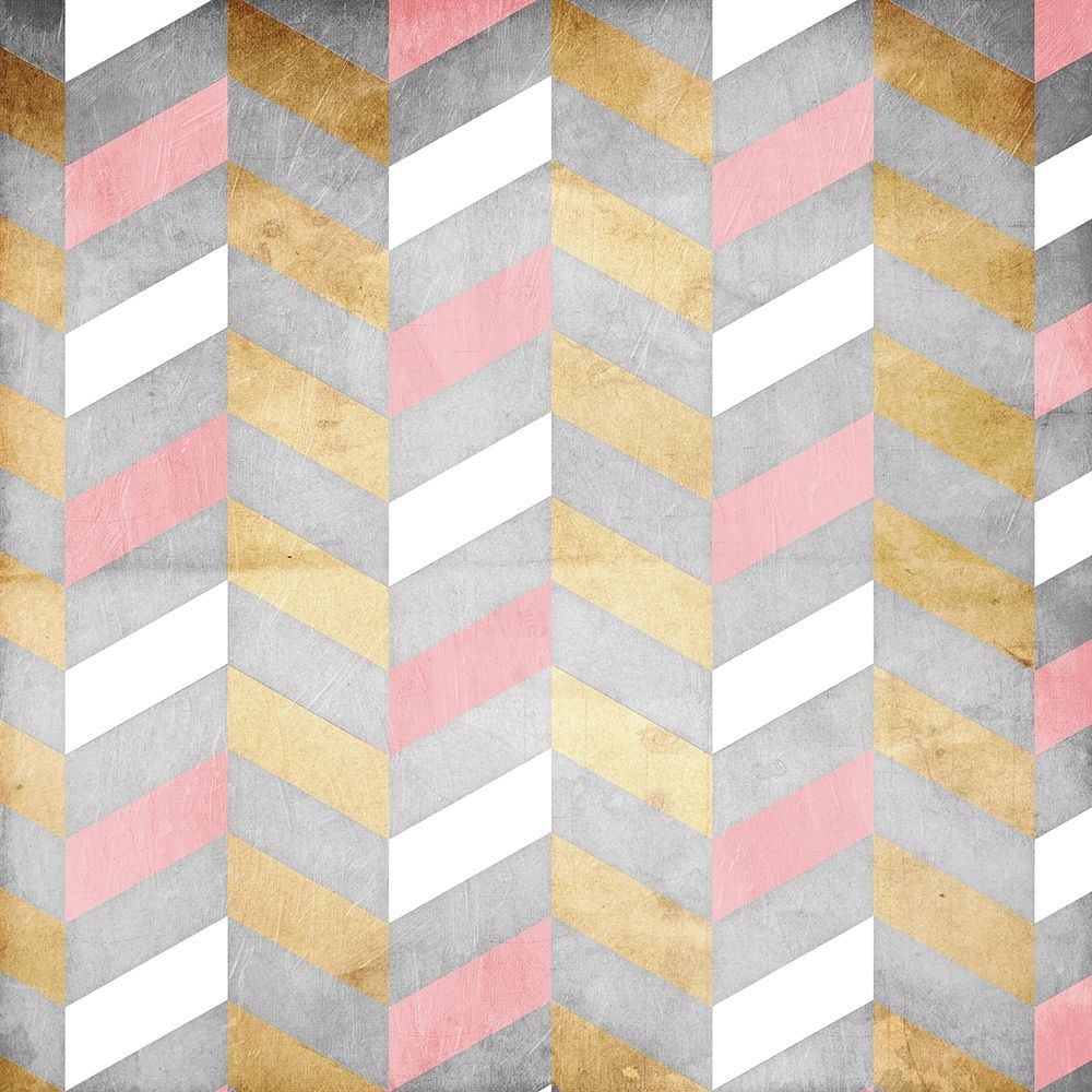 Gold Silver Pink Pattern art print by Jace Grey for $57.95 CAD