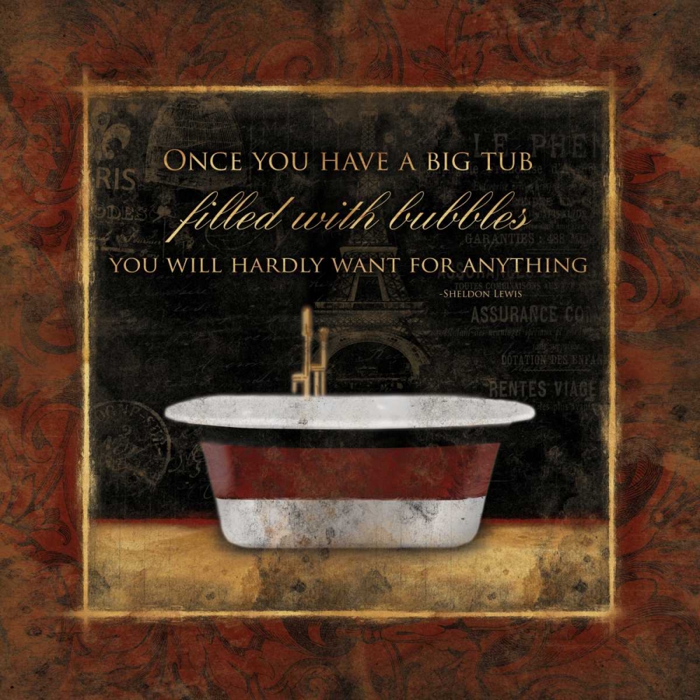Big Tub Bordered art print by Jace Grey for $57.95 CAD