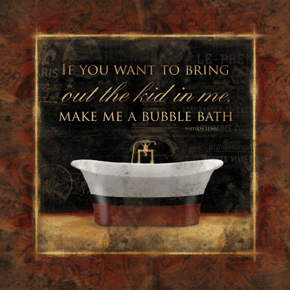Bubble Bath Bordered art print by Jace Grey for $57.95 CAD