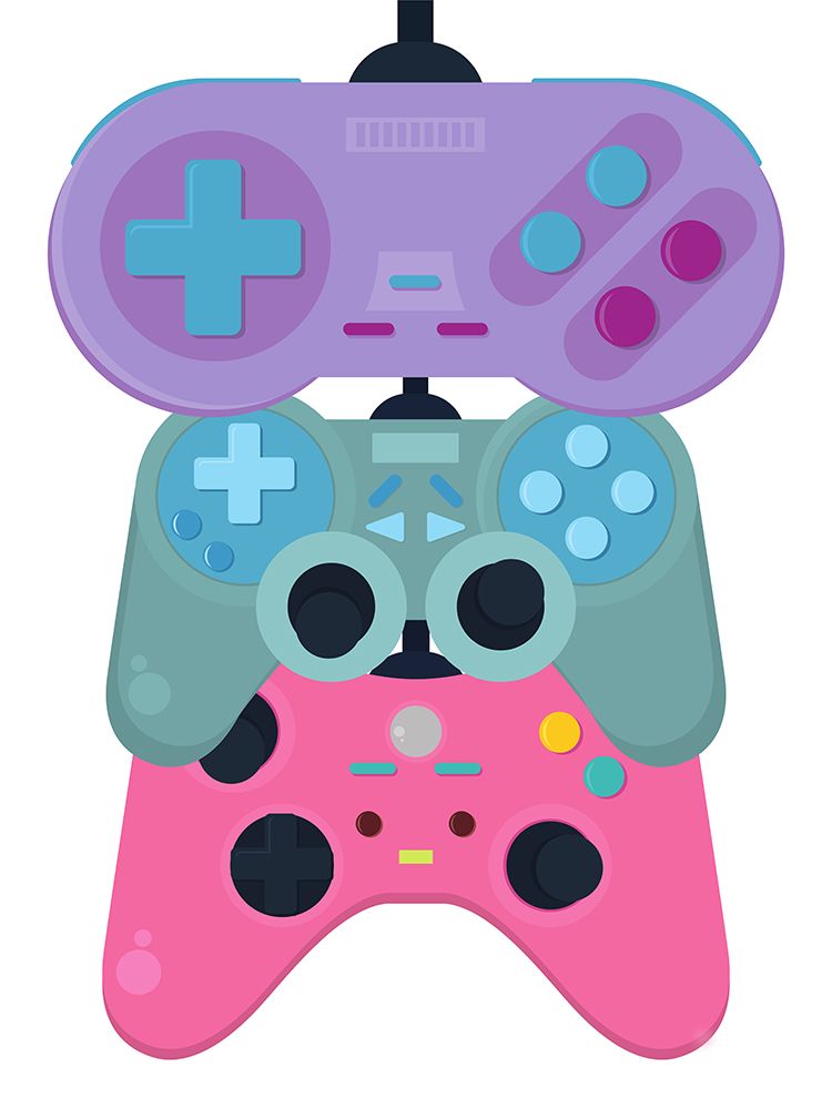 Controller Line art print by Jesse Keith for $57.95 CAD