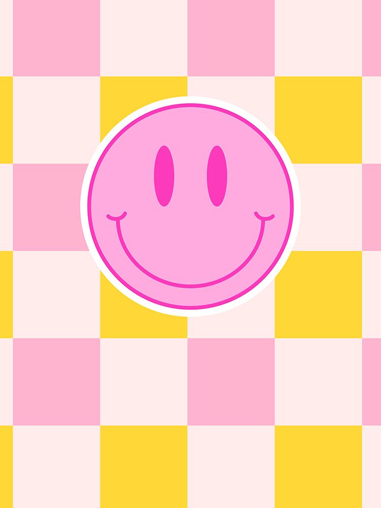 Checker Smiley art print by Jesse Keith for $57.95 CAD