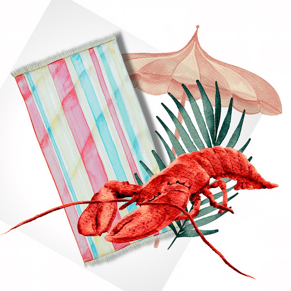 Lobster Lounging art print by Jesse Keith for $57.95 CAD
