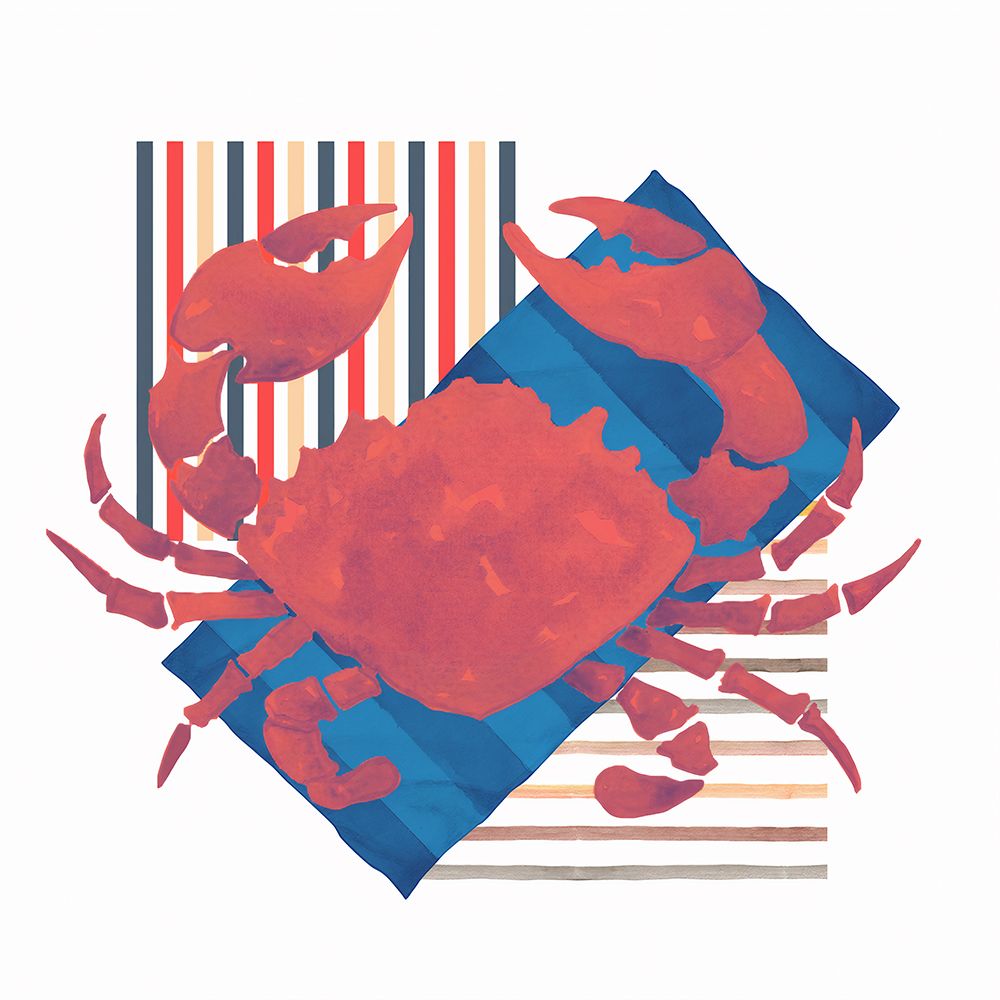 Crab Lounging art print by Jesse Keith for $57.95 CAD