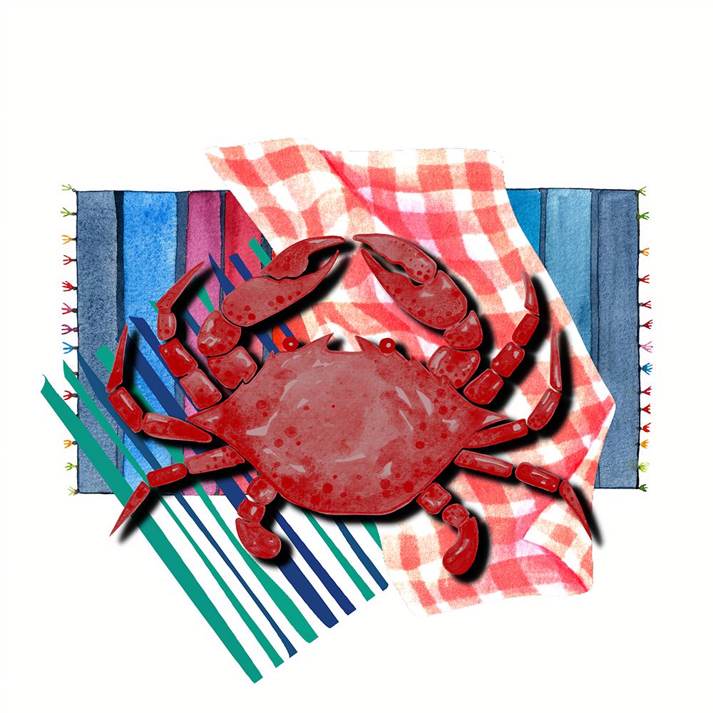 Crab Lounging 2 art print by Jesse Keith for $57.95 CAD