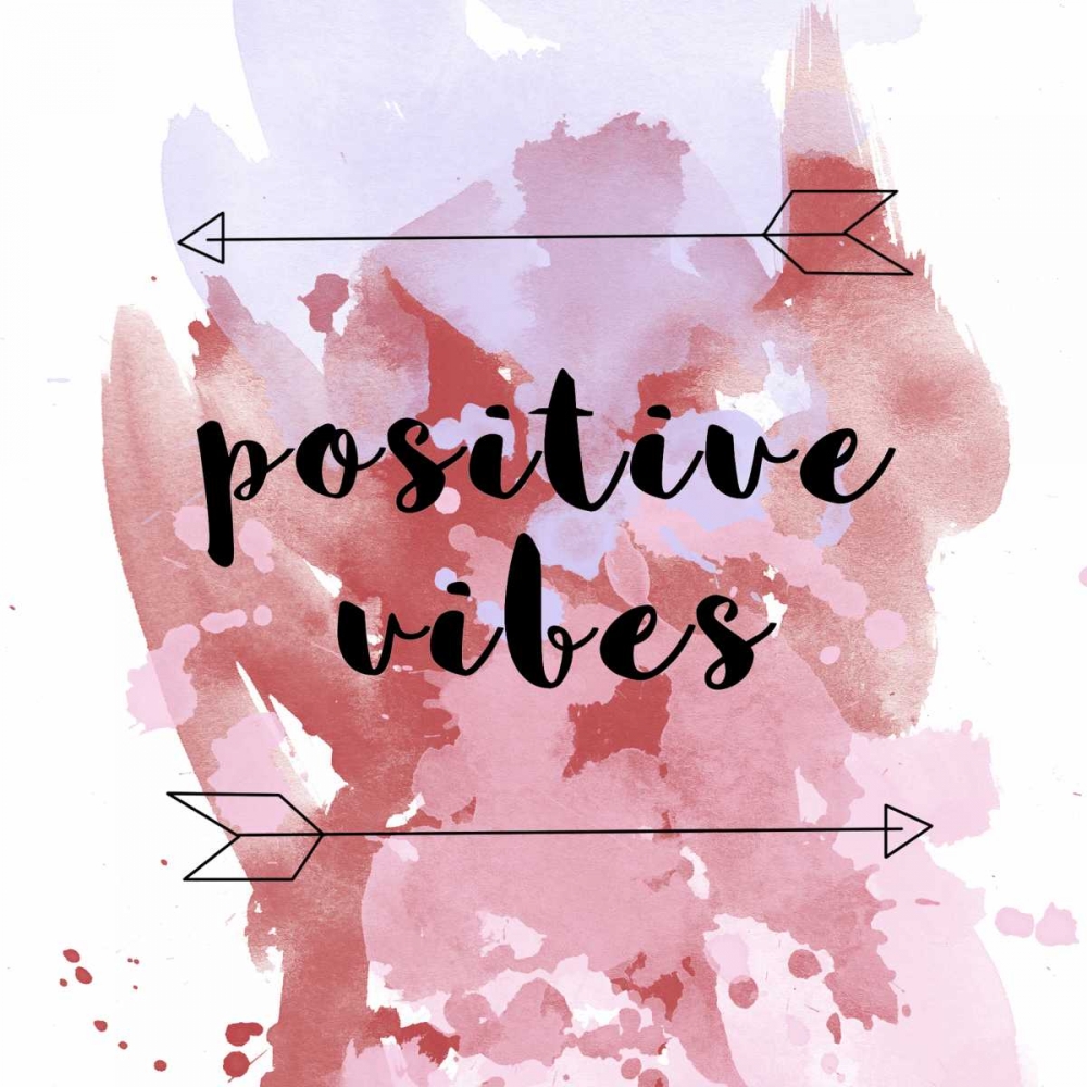 Positive Vibes Pink Splash art print by Jelena Matic for $57.95 CAD