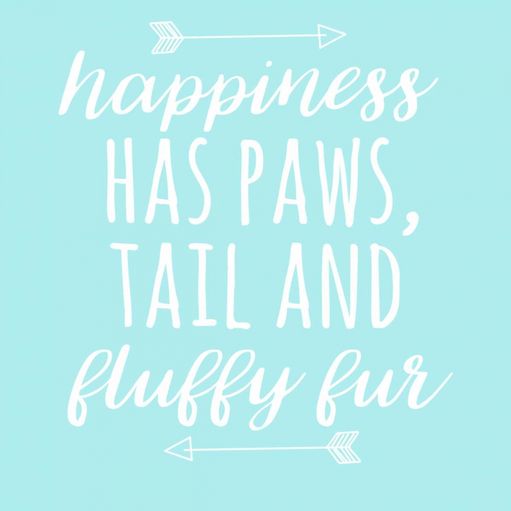 Happiness Paws Blue art print by Jelena Matic for $57.95 CAD