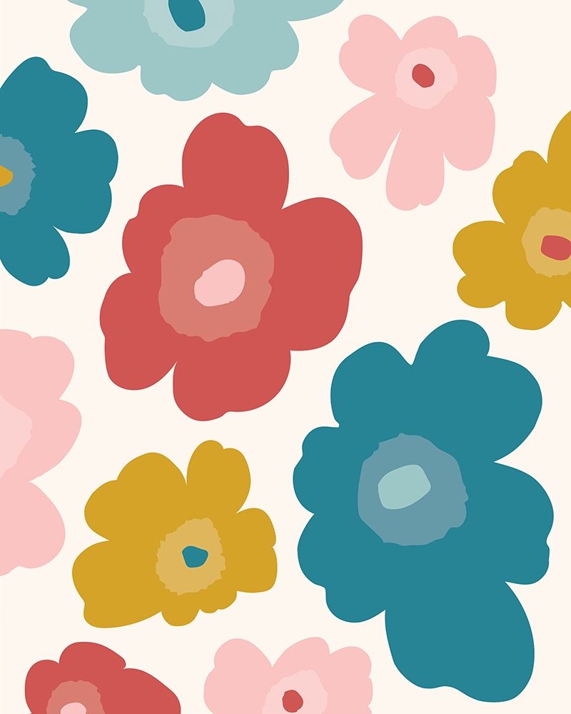 Flower_Pattern_Palette1 art print by Jennifer McCully for $57.95 CAD
