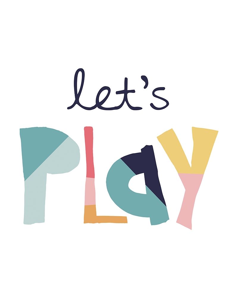Lets Play Muted art print by Jennifer McCully for $57.95 CAD