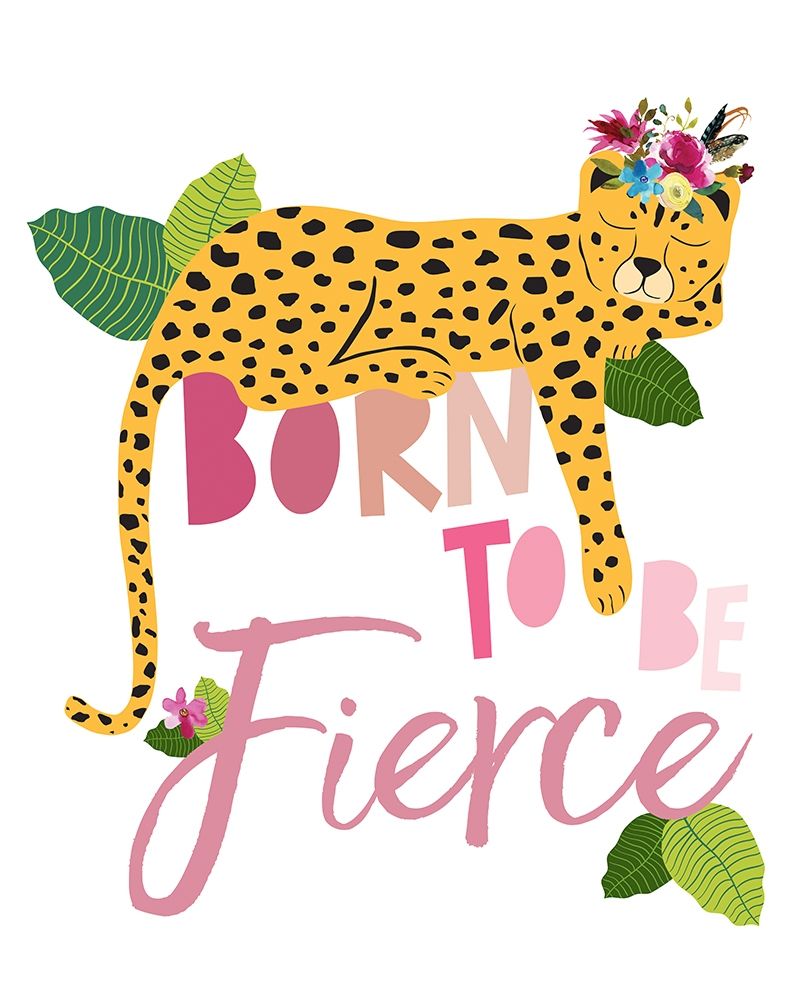Born Fierce Cheetah 2 art print by Jennifer McCully for $57.95 CAD