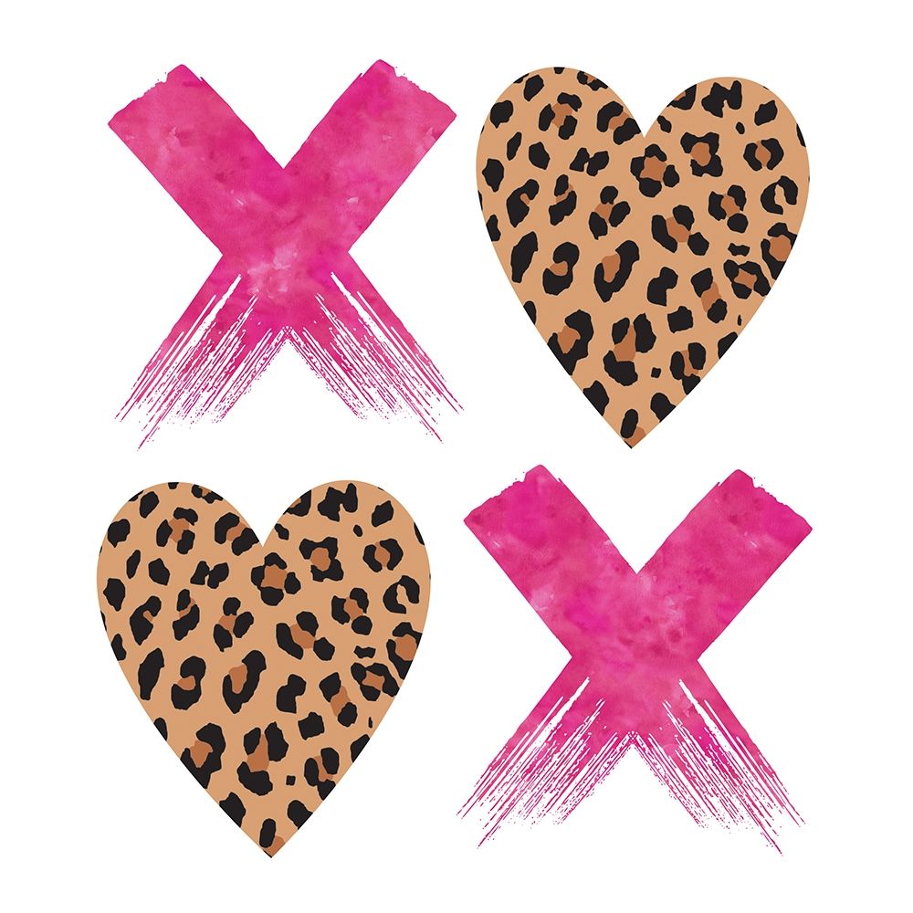 XOXO Leopard. art print by Jennifer McCully for $57.95 CAD