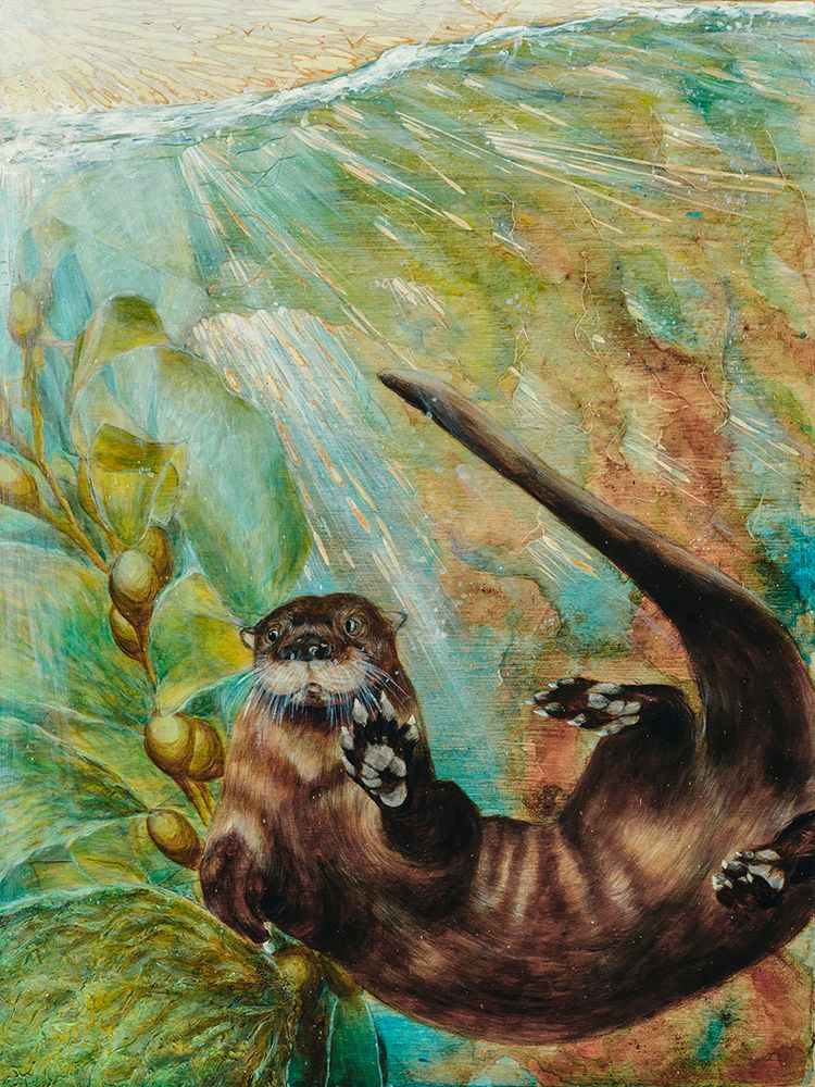 Otter art print by Jessica Pidcock for $57.95 CAD