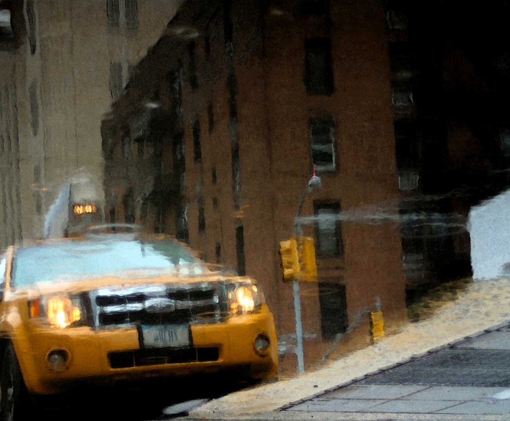 NYC Taxi Puddle 0643 E art print by Jeff Pica for $57.95 CAD