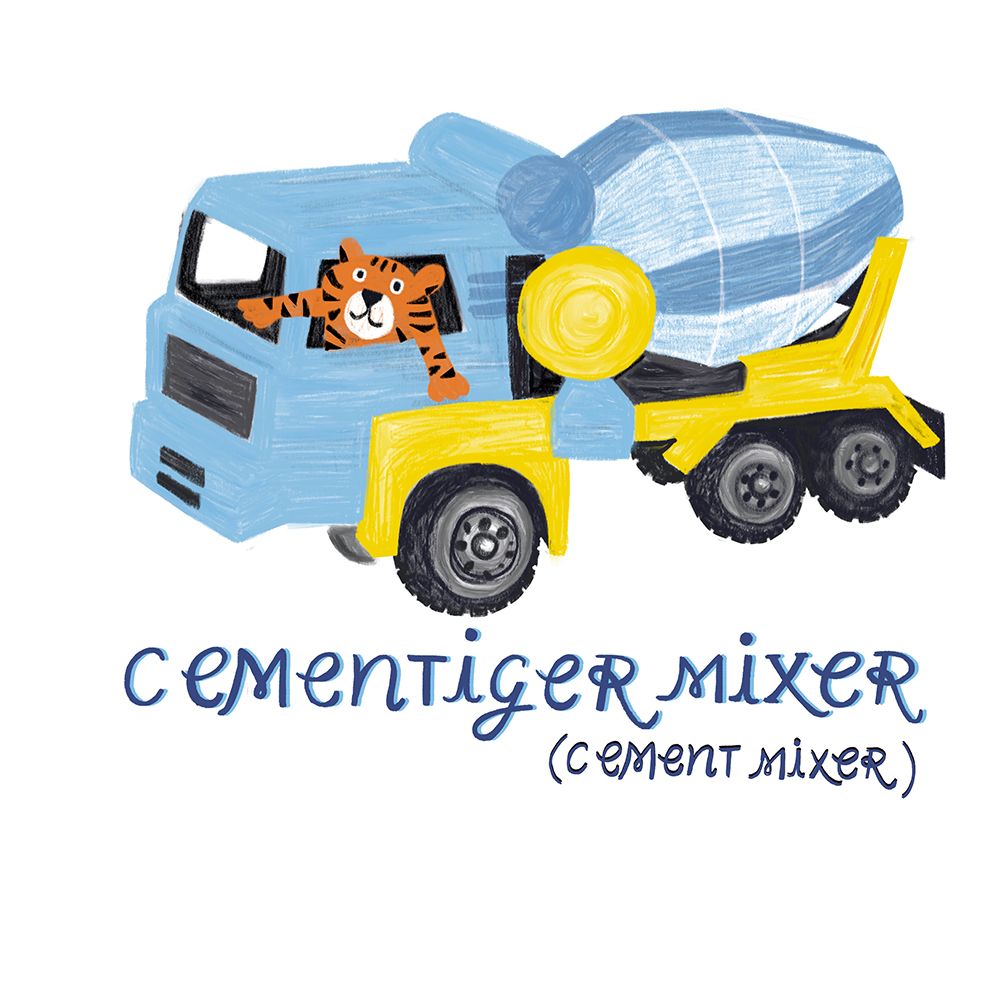 Cementiger Mixer art print by Juliet Rose Philips for $57.95 CAD