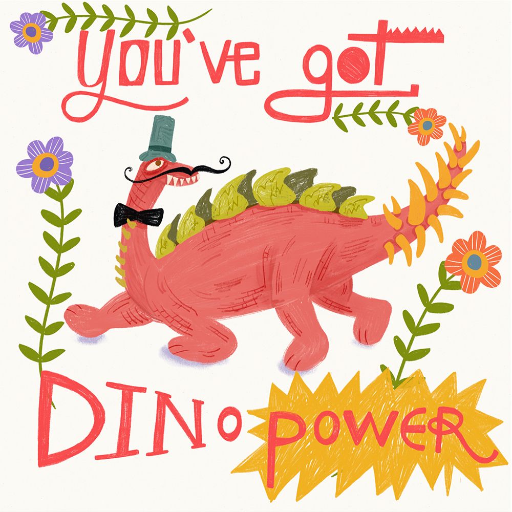Dino 3 art print by Juliet Rose Philips for $57.95 CAD