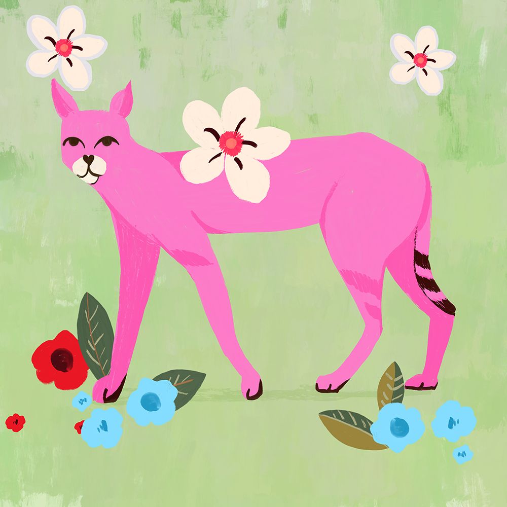 Pink Panther art print by Juliet Rose Philips for $57.95 CAD