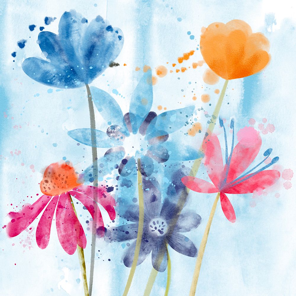 Whimsy Flowers 1 art print by Juliet Rose Philips for $57.95 CAD
