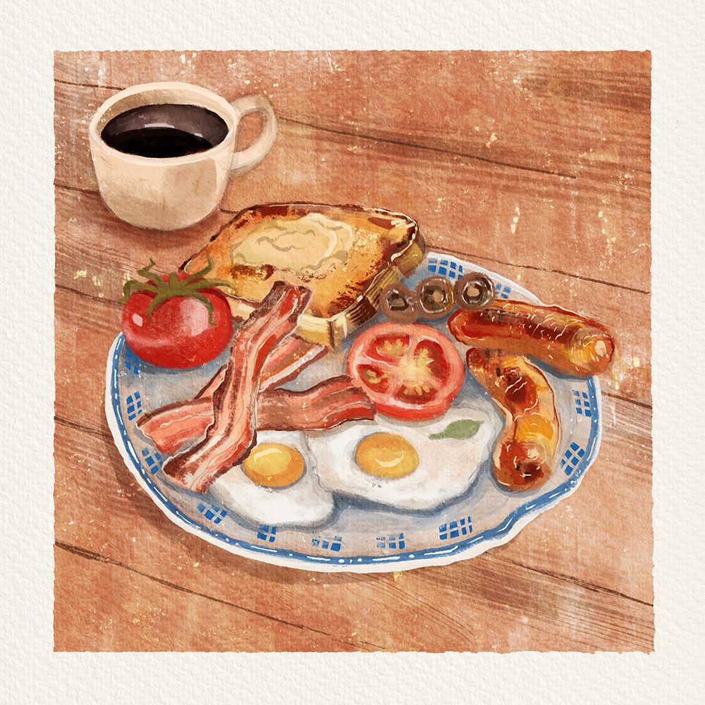 English Breakfast art print by Juliet Rose Philips for $57.95 CAD