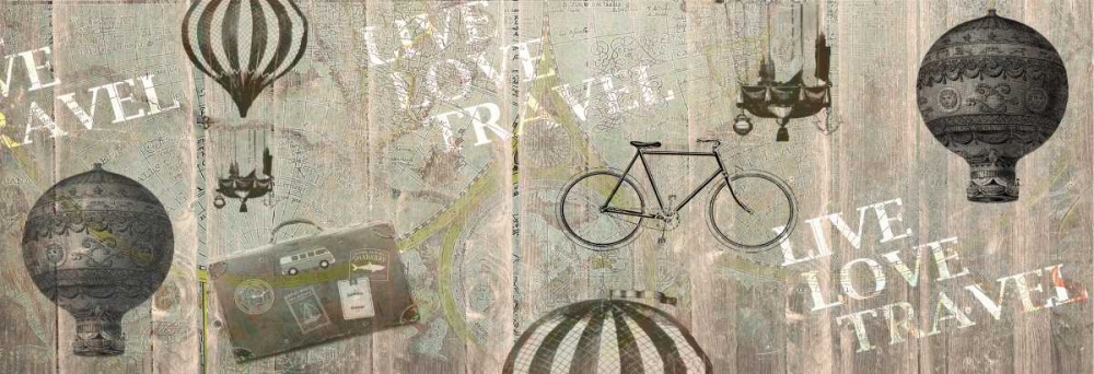 Live Love Travel 2 art print by Kimberly Allen for $57.95 CAD