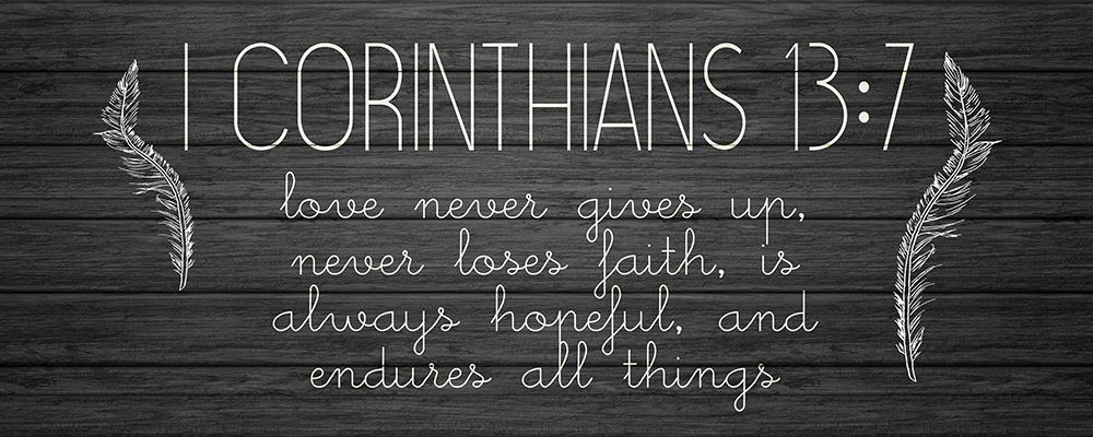 I Corinthians 13 7 art print by Allen Kimberly for $57.95 CAD