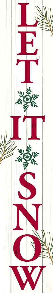 Let it Snow Porch Sign art print by Kimberly Allen for $57.95 CAD