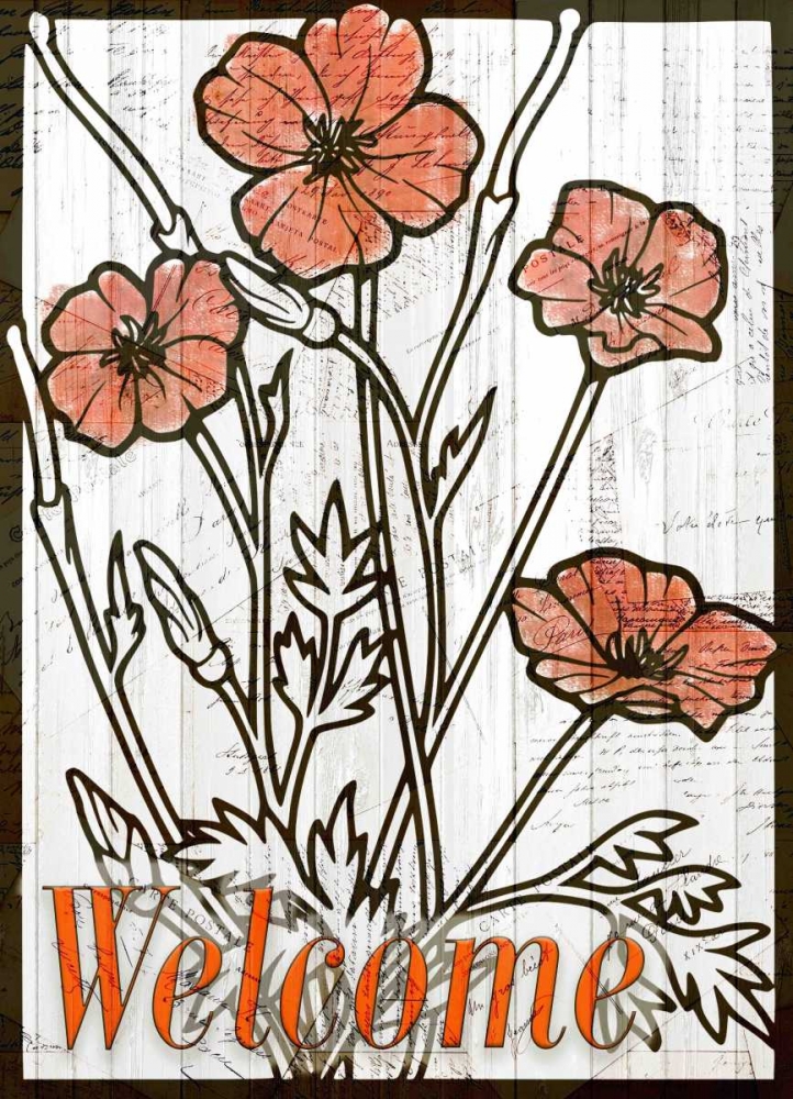 Welcome Poppies art print by Kimberly Allen for $57.95 CAD