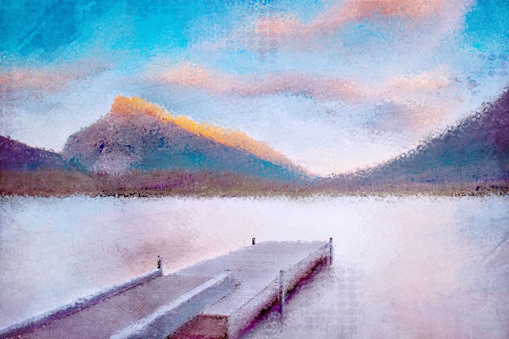 Banff Dock art print by Kimberly Allen for $57.95 CAD