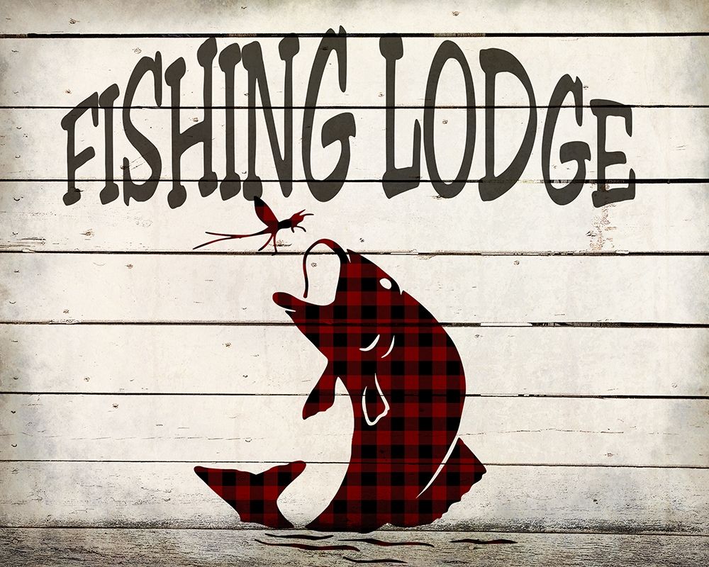 Fishing Lodge art print by Allen Kimberly for $57.95 CAD