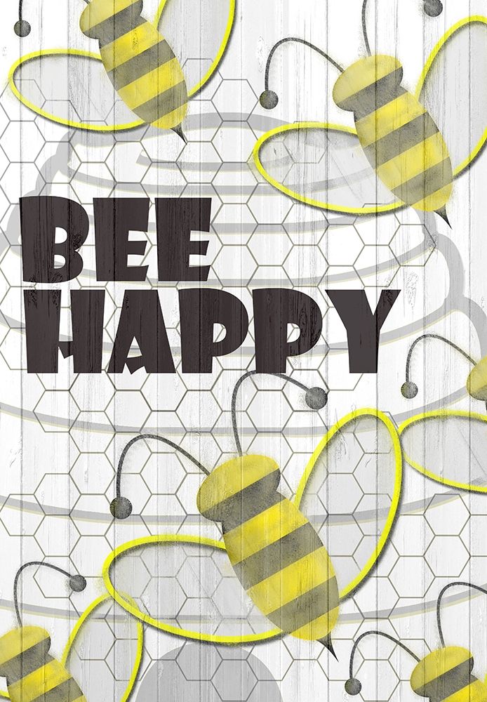 Bee Happy art print by Kimberly Allen for $57.95 CAD