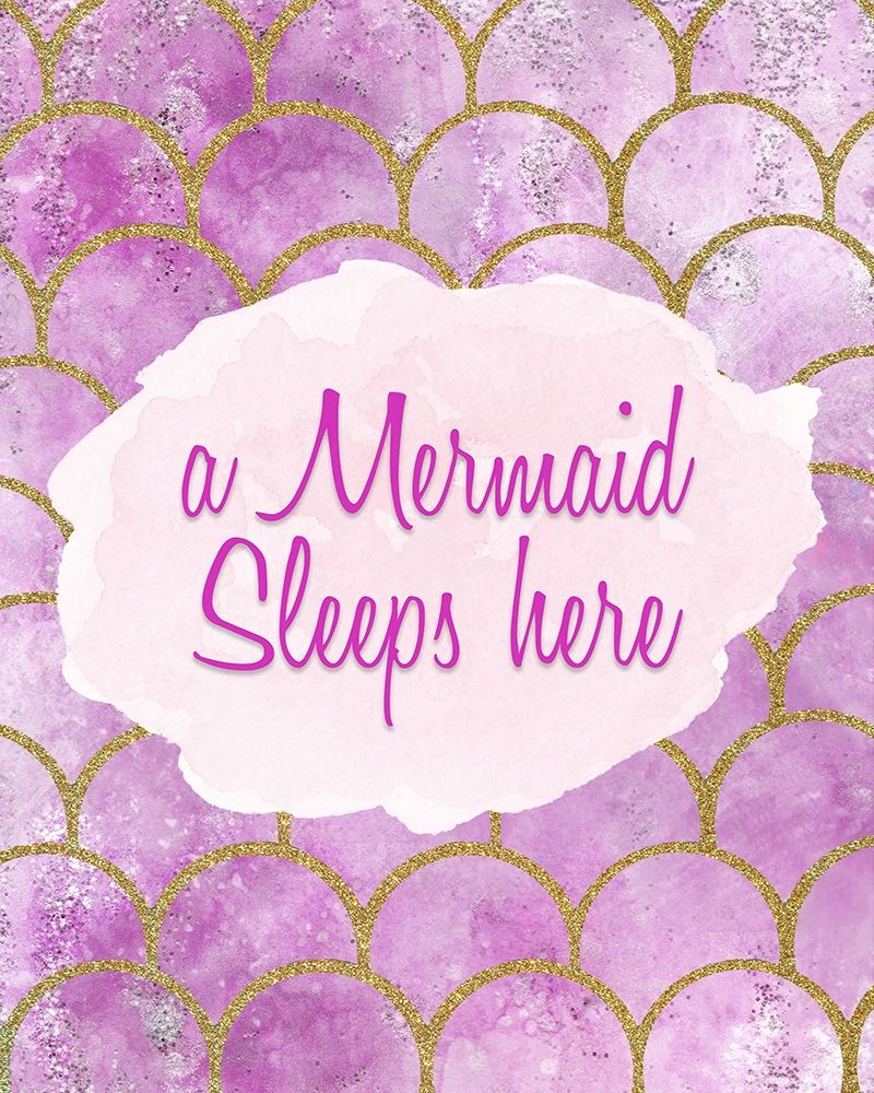 A Mermaid Sleeps Here art print by Kimberly Allen for $57.95 CAD