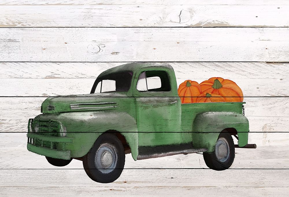 Pumpkin Truck art print by Allen Kimberly for $57.95 CAD