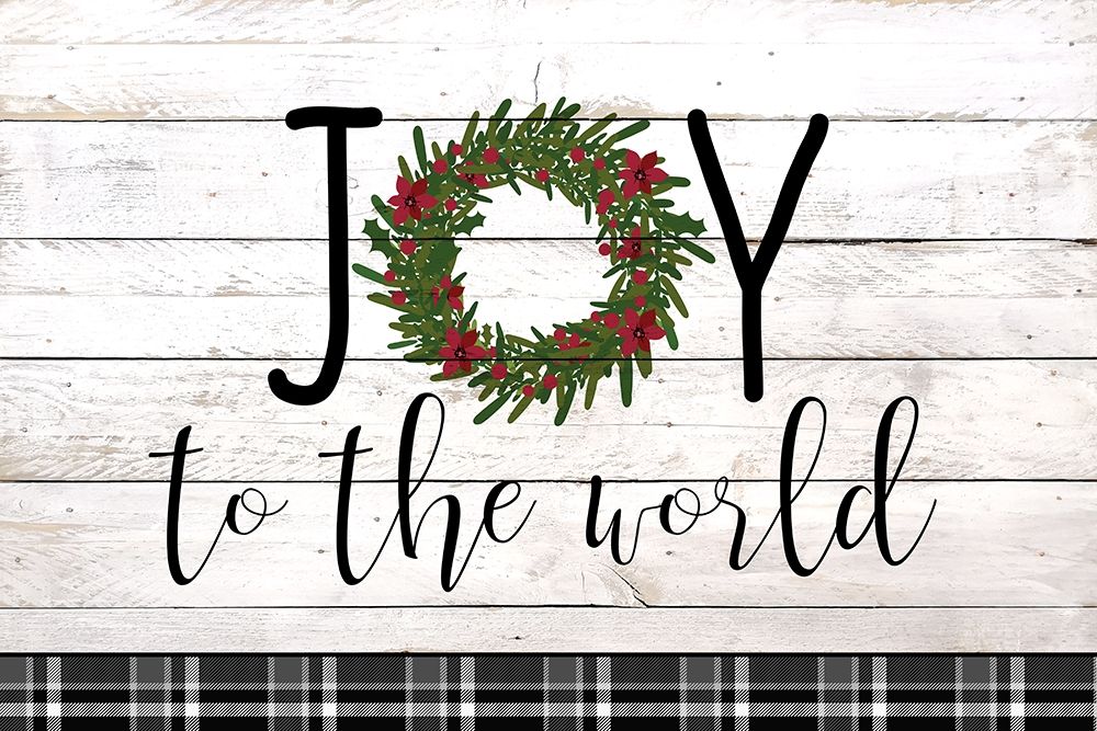 Joy to the World Wreath art print by Allen Kimberly for $57.95 CAD