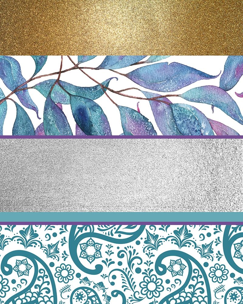 Mixed Teal Purple 2 art print by Allen Kimberly for $57.95 CAD