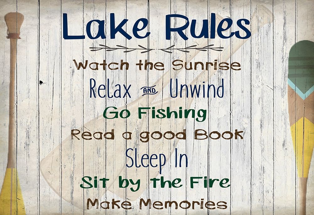 Lake Rules art print by Allen Kimberly for $57.95 CAD