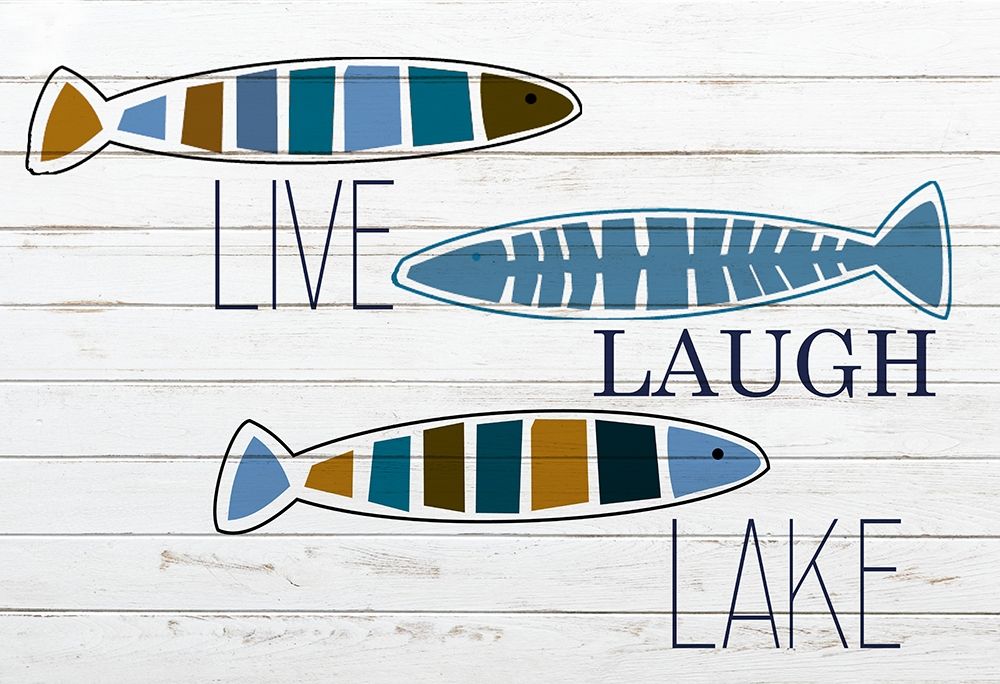 Live Laugh Lake Fish art print by Allen Kimberly for $57.95 CAD
