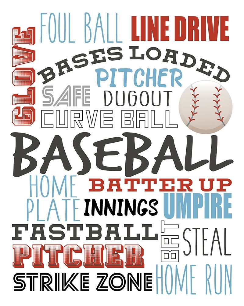 Baseball art print by Kimberly Allen for $57.95 CAD