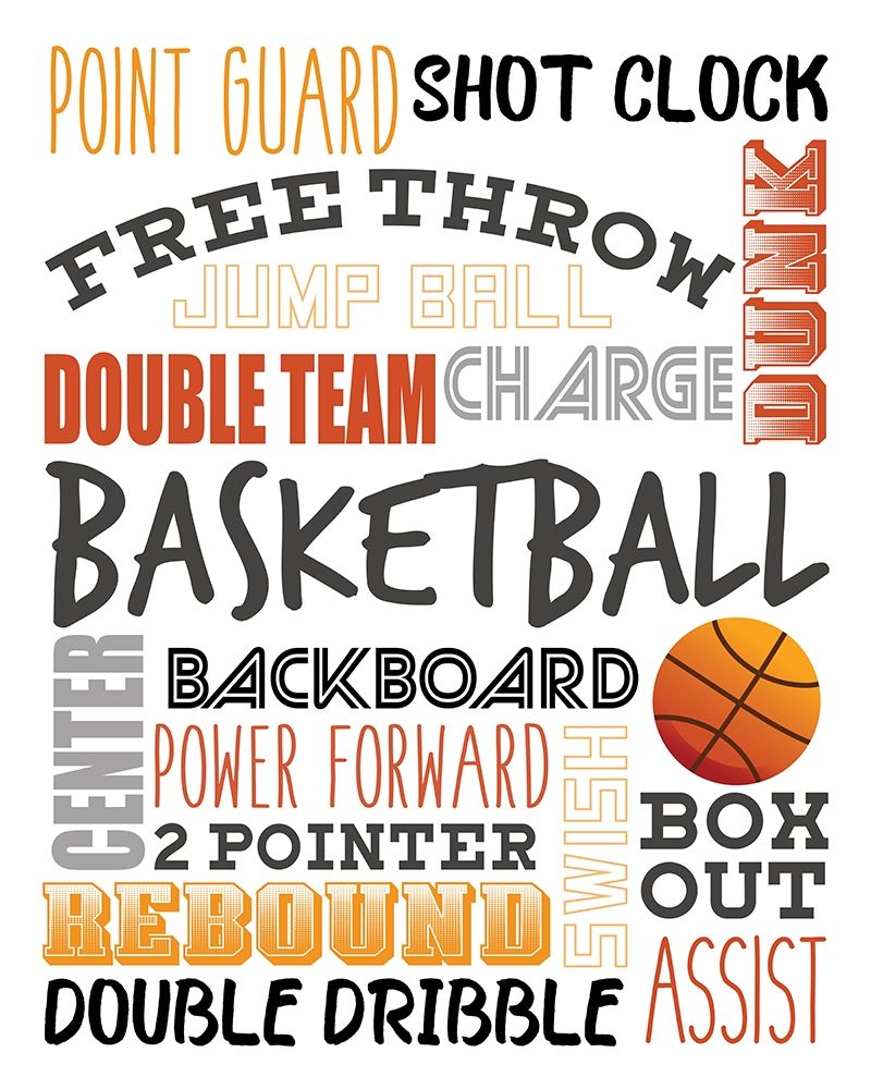 Basketball art print by Kimberly Allen for $57.95 CAD