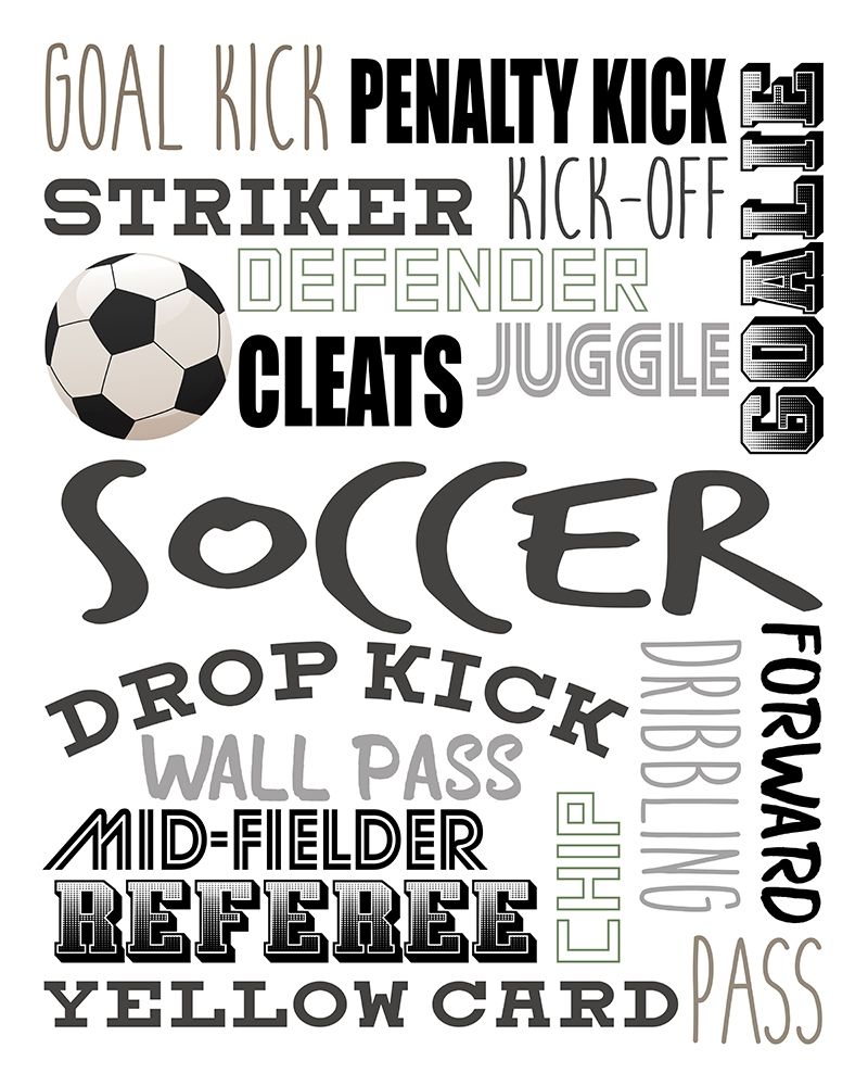 Soccer V2 art print by Kimberly Allen for $57.95 CAD