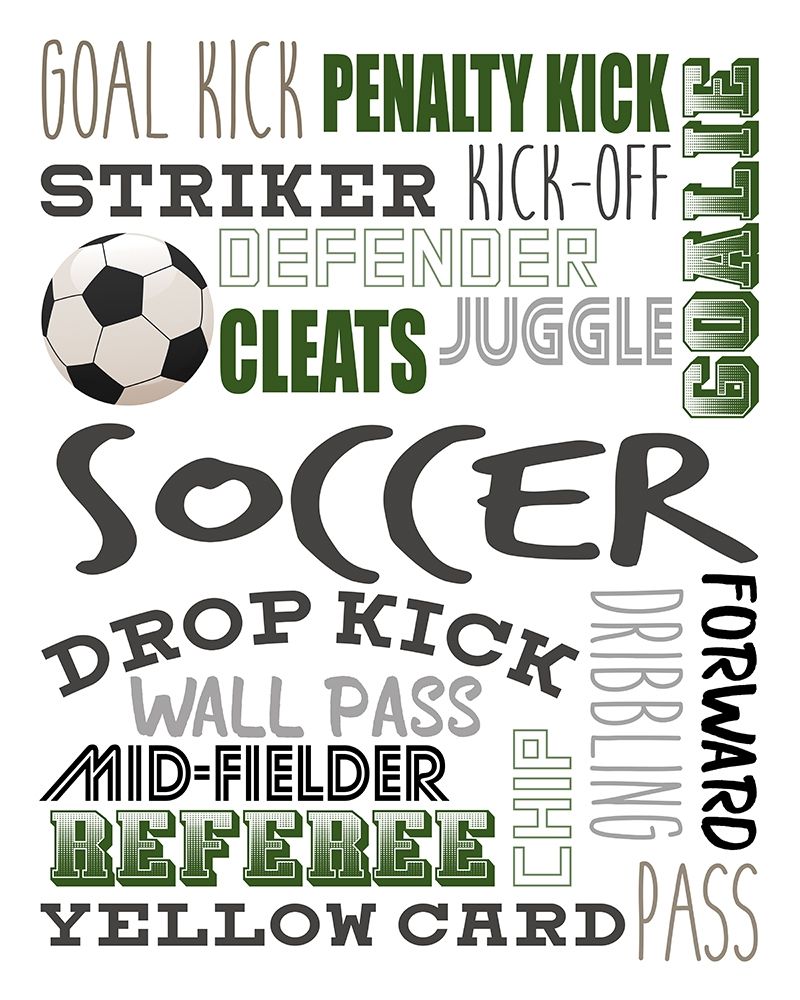 Soccer art print by Kimberly Allen for $57.95 CAD