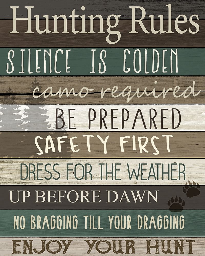 Hunting Rules art print by Kimberly Allen for $57.95 CAD