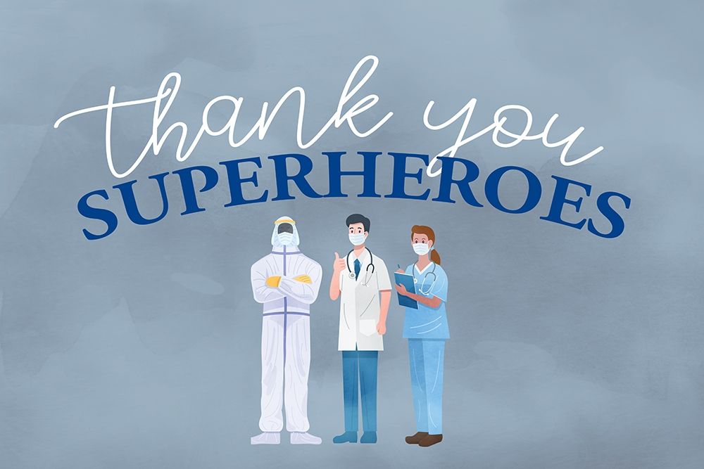 Thank you Superheroes art print by Kimberly Allen for $57.95 CAD
